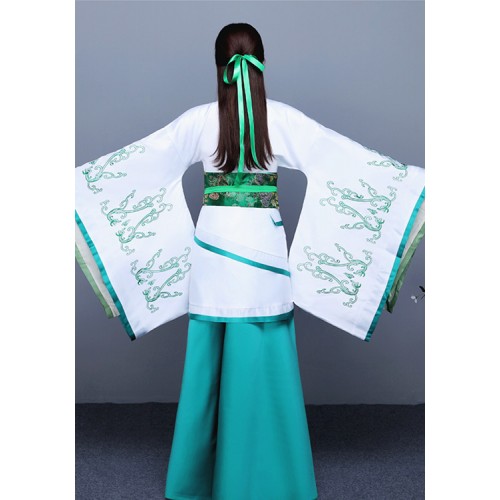 Chinese ancient traditional dance costumes hanfu fairy princess drama cosplay robes anime Japanese Korean dance kimono dresses